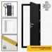 Insulated Steel Security Personnel Pedestrian Door (c/w 50mm Mineral Wool U value 1.6 w/m²k ) - Industrial Grade Exterior Outdoor Security Door for Garage, Warehouse, Shed, Industrial Unit, Lockup, Shed, Shipping Container, Farm Barns